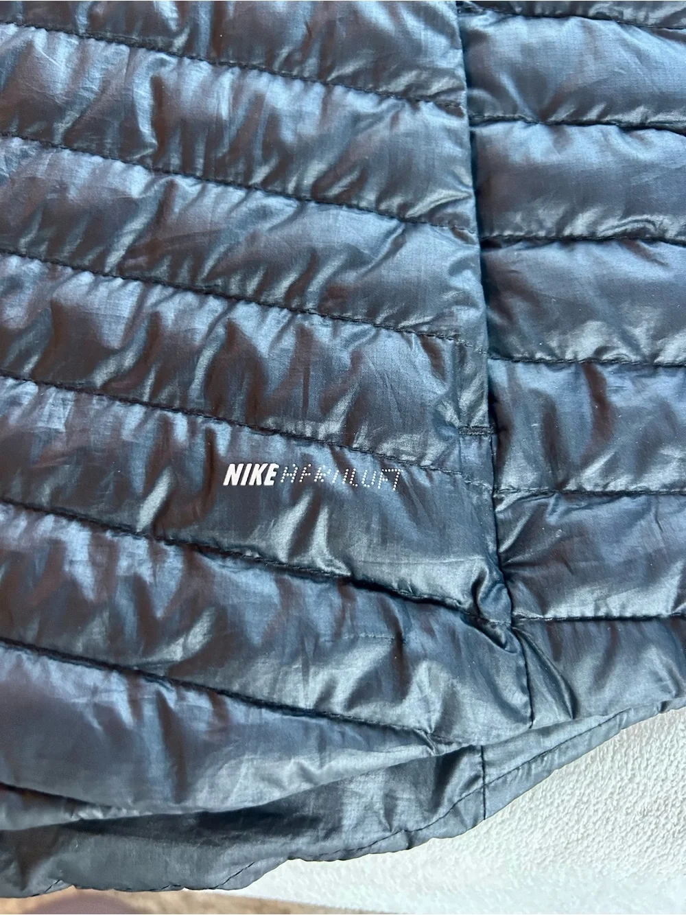 Nike Golf Aeroloft Black Quilted Puffer Jacket Sz M EUC
